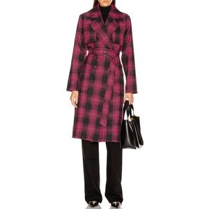 Plaid Trench by Grlfrnd